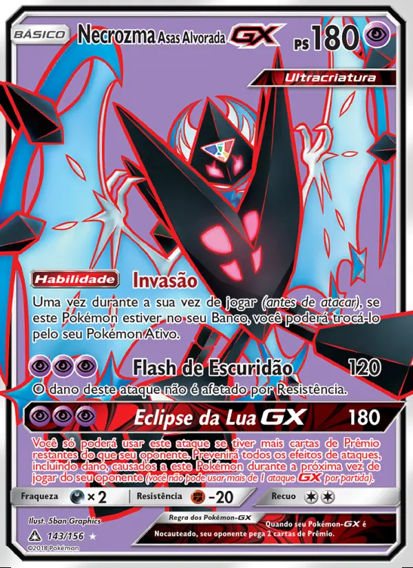 Image of the card Necrozma Asas Alvorada GX