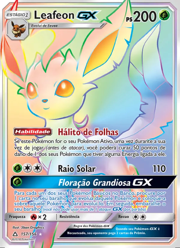 Image of the card Leafeon GX
