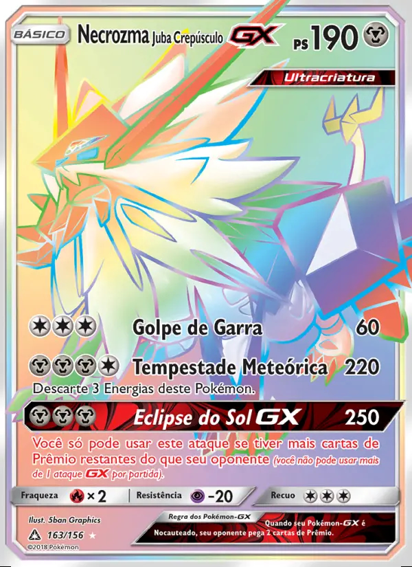 Image of the card Necrozma Juba Crepúsculo GX