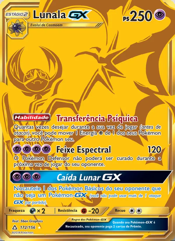 Image of the card Lunala GX