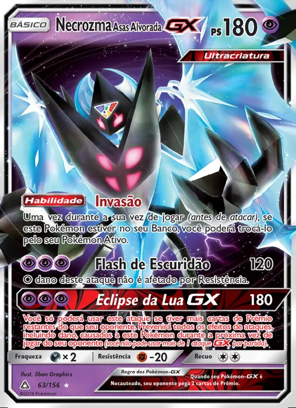 Image of the card Necrozma Asas Alvorada GX