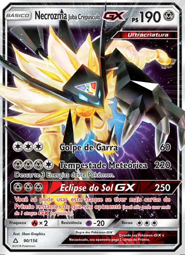 Image of the card Necrozma Juba Crepúsculo GX