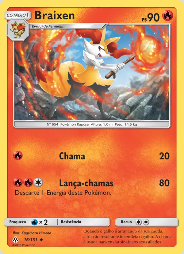 Image of the card Braixen
