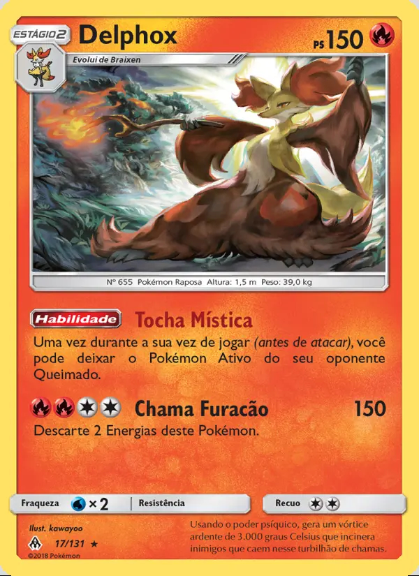 Image of the card Delphox