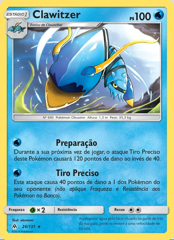 Image of the card Clawitzer