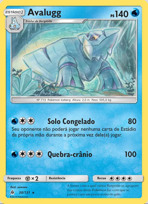 Image of the card Avalugg
