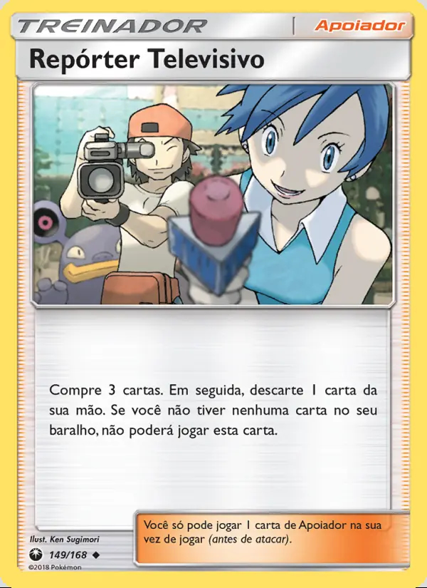 Image of the card Repórter Televisivo