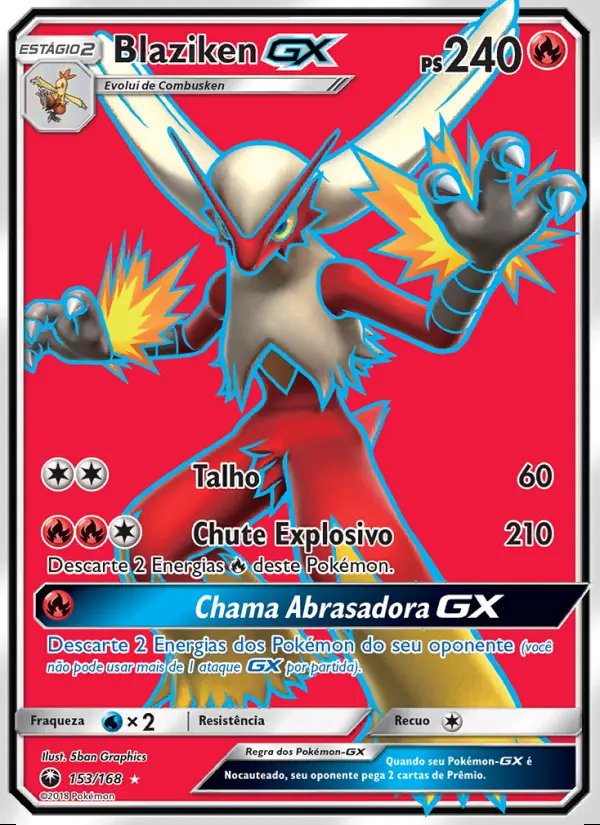 Image of the card Blaziken GX