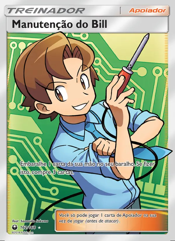Image of the card Manutenção do Bill