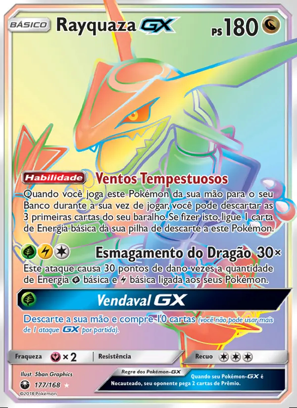 Image of the card Rayquaza GX