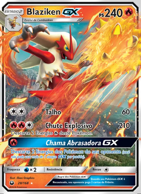 Image of the card Blaziken GX