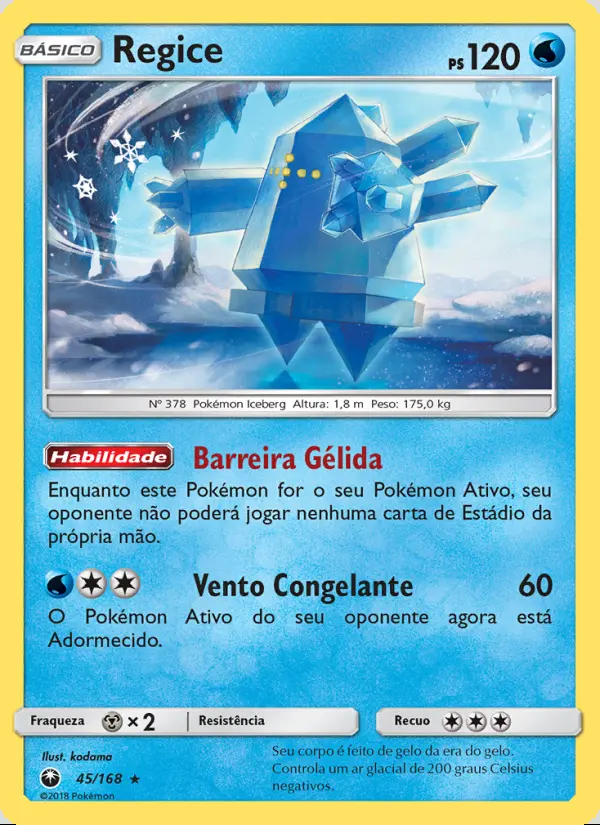 Image of the card Regice