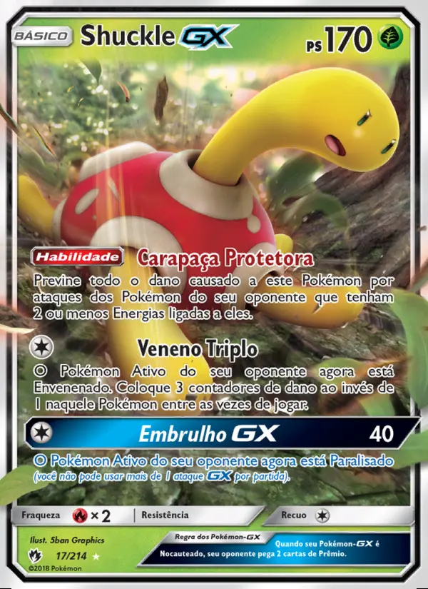 Image of the card Shuckle GX