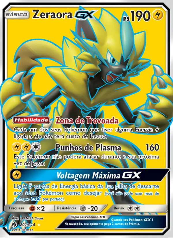 Image of the card Zeraora GX