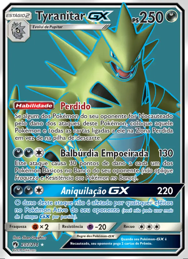 Image of the card Tyranitar GX
