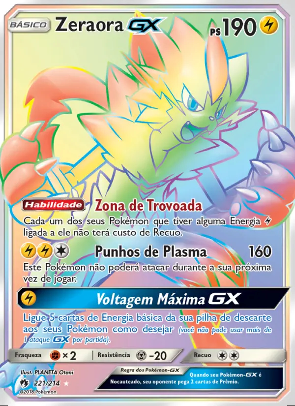 Image of the card Zeraora GX