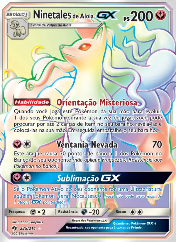 Image of the card Ninetales de Alola GX
