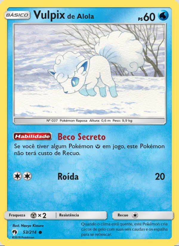 Image of the card Vulpix de Alola