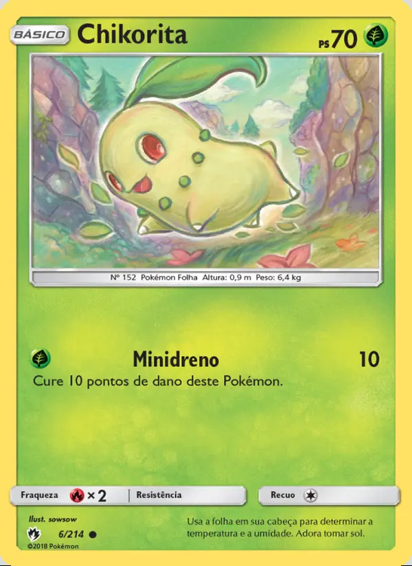 Image of the card Chikorita