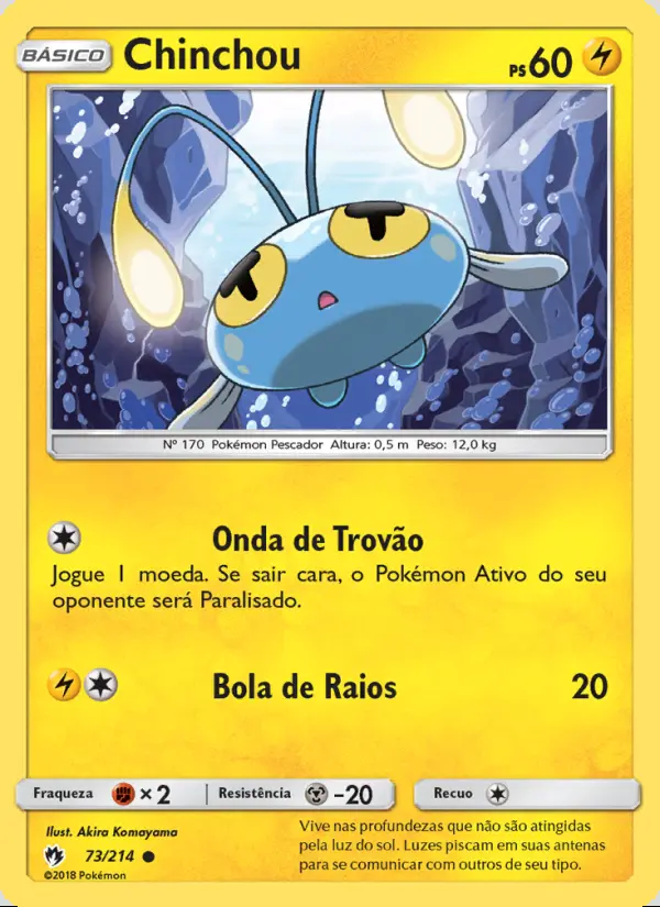 Image of the card Chinchou