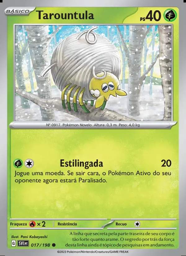 Image of the card Tarountula