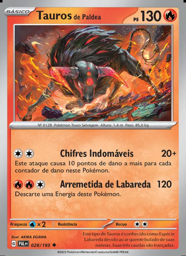 Image of the card Tauros de Paldea