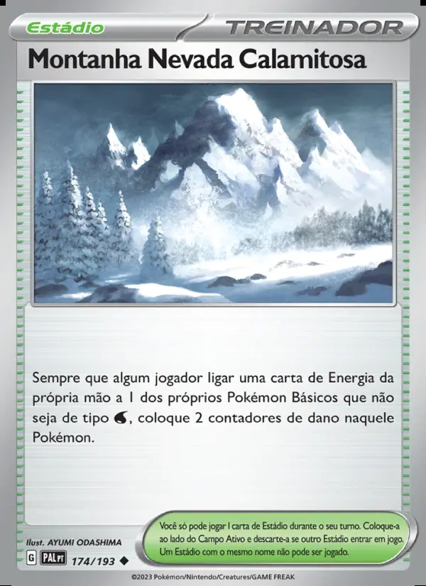 Image of the card Montanha Nevada Calamitosa