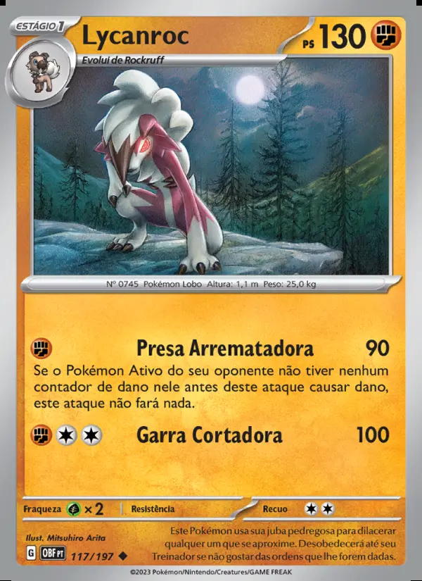 Image of the card Lycanroc