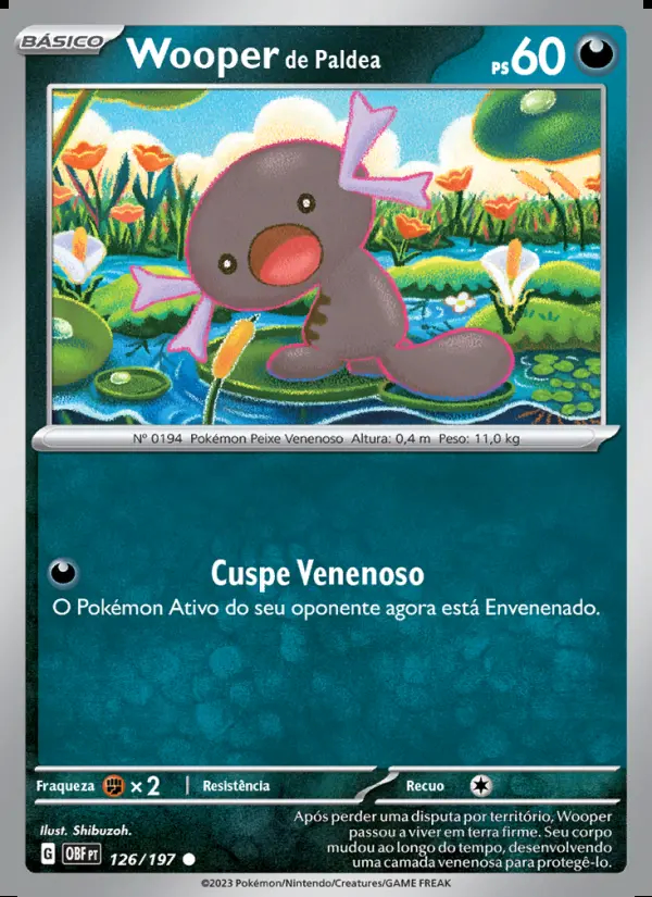 Image of the card Wooper de Paldea