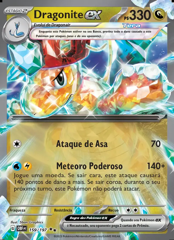 Image of the card Dragonite ex