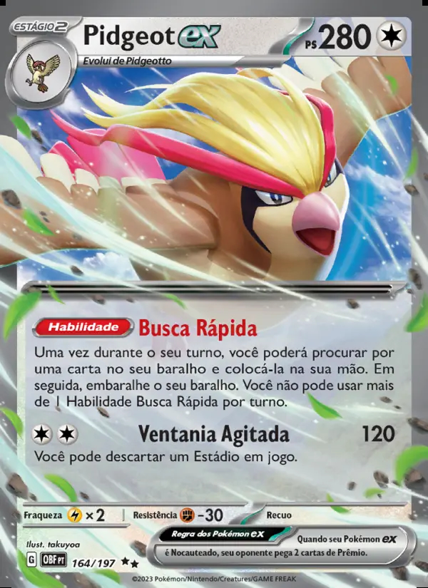 Image of the card Pidgeot ex