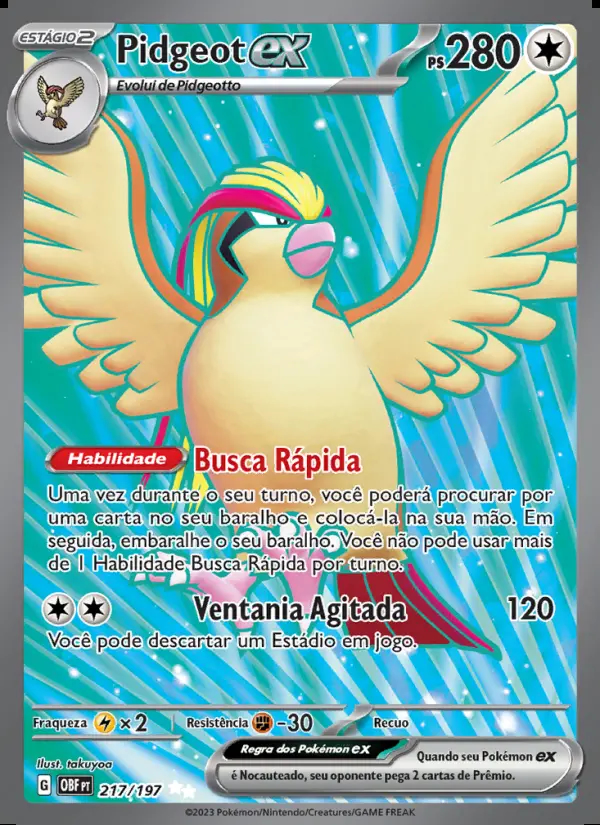 Image of the card Pidgeot ex