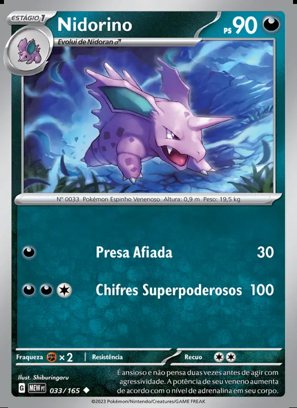 Image of the card Nidorino