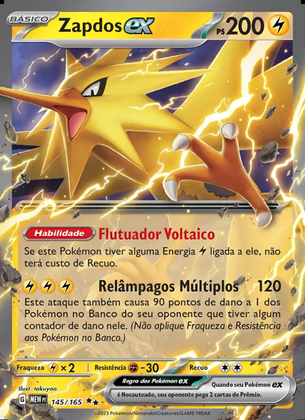 Image of the card Zapdos ex