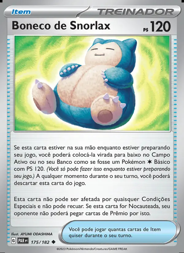 Image of the card Boneco de Snorlax