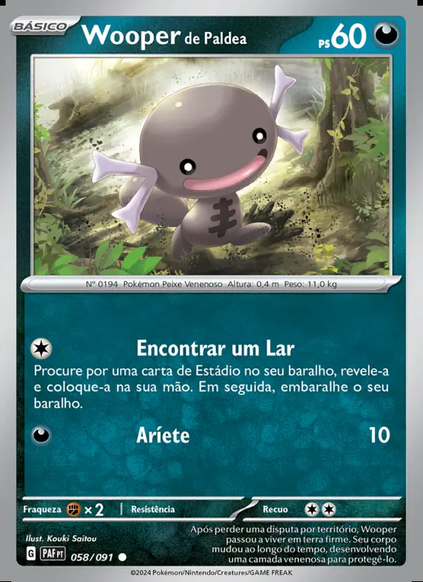 Image of the card Wooper de Paldea