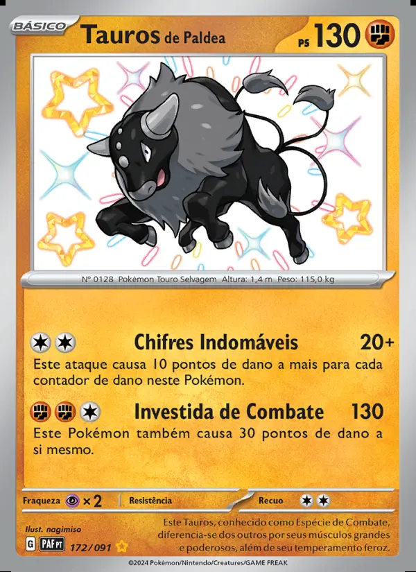 Image of the card Tauros de Paldea