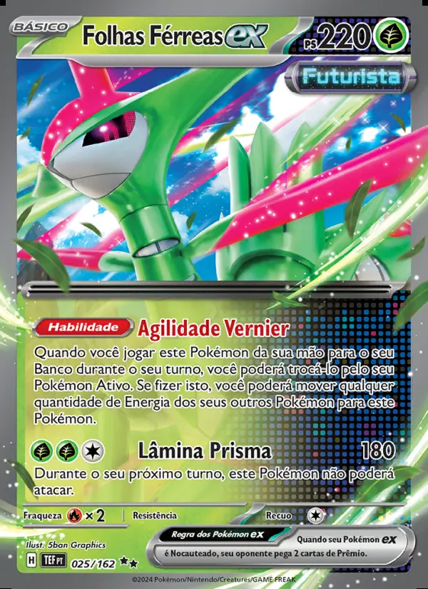 Image of the card Folhas Férreas ex