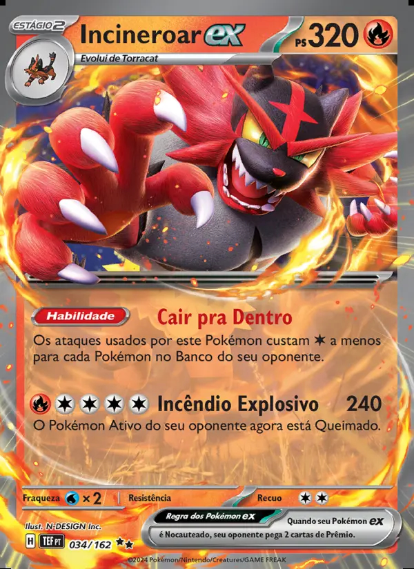 Image of the card Incineroar ex