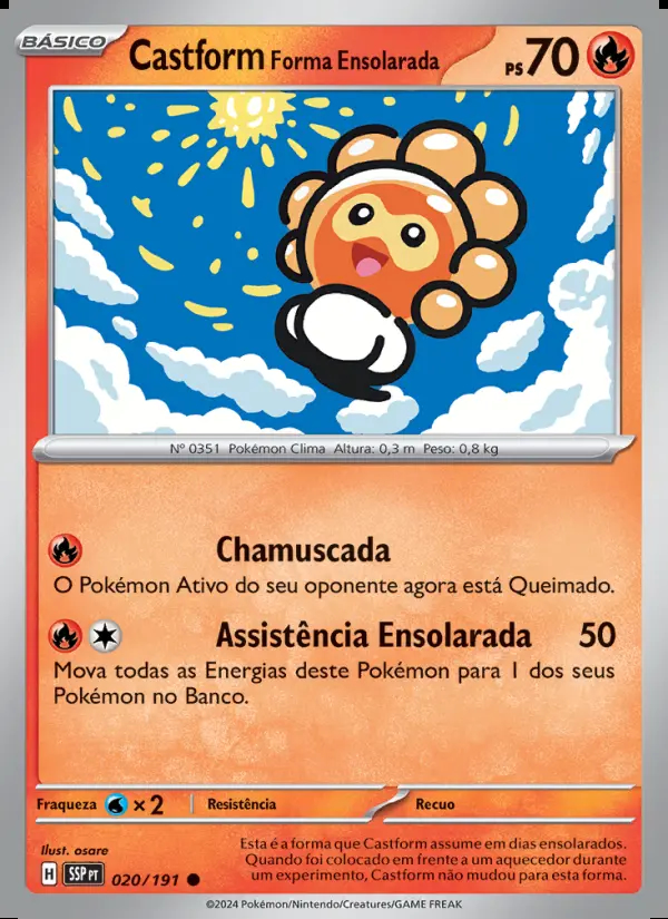 Image of the card Castform Forma Ensolarada