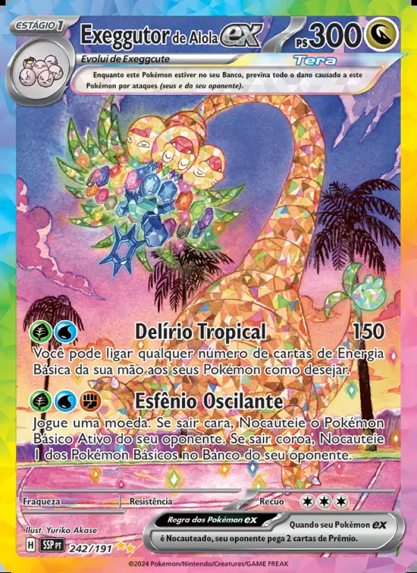 Image of the card Exeggutor de Alola ex