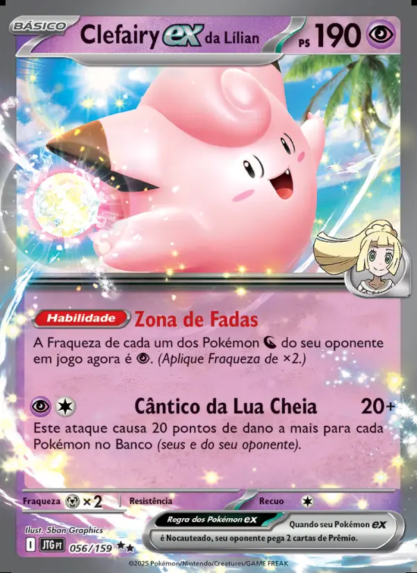 Image of the card Clefairy ex da Lílian