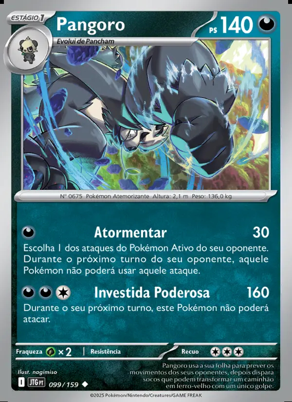Image of the card Pangoro