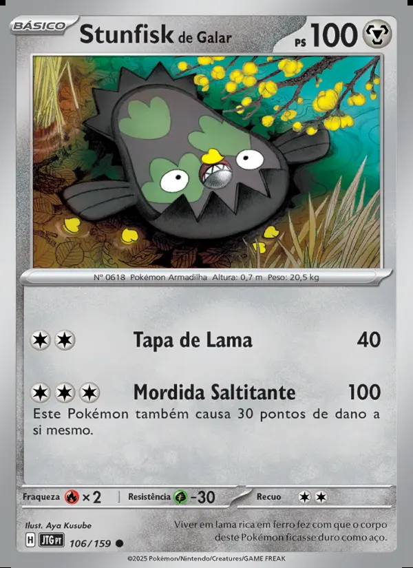 Image of the card Stunfisk de Galar