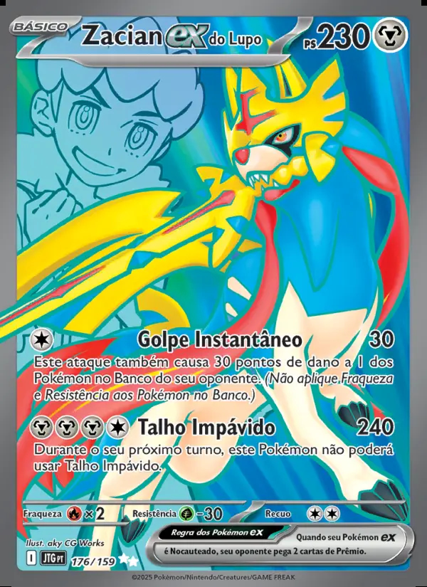 Image of the card Zacian ex do Lupo