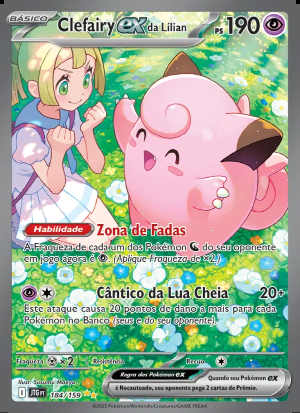 Image of the card Clefairy ex da Lílian