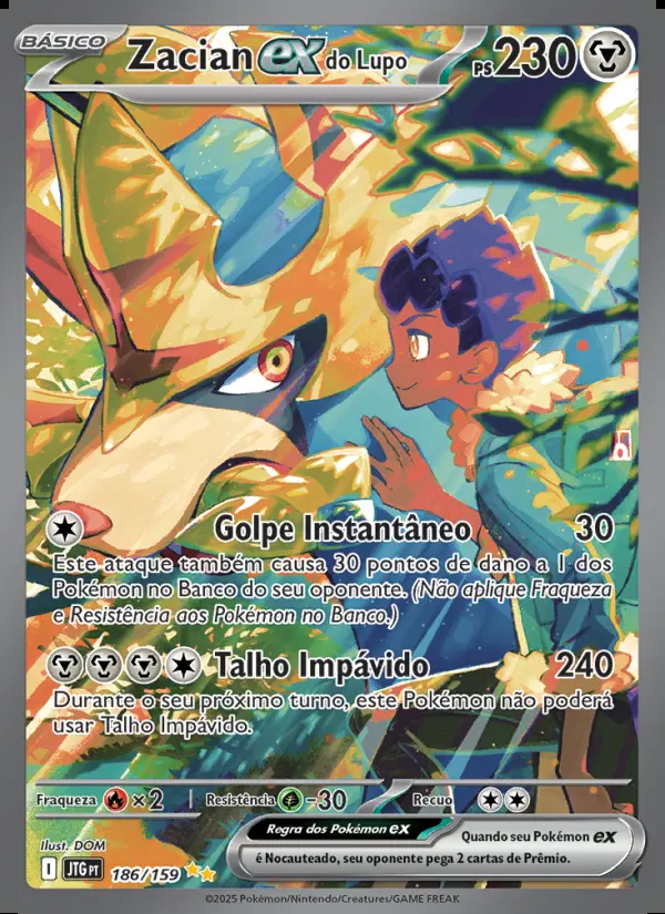 Image of the card Zacian ex do Lupo