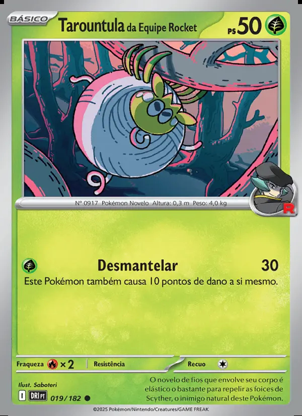 Image of the card Tarountula da Equipe Rocket