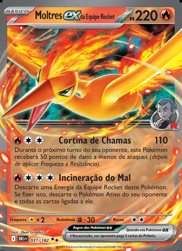 Image of the card Moltres ex da Equipe Rocket