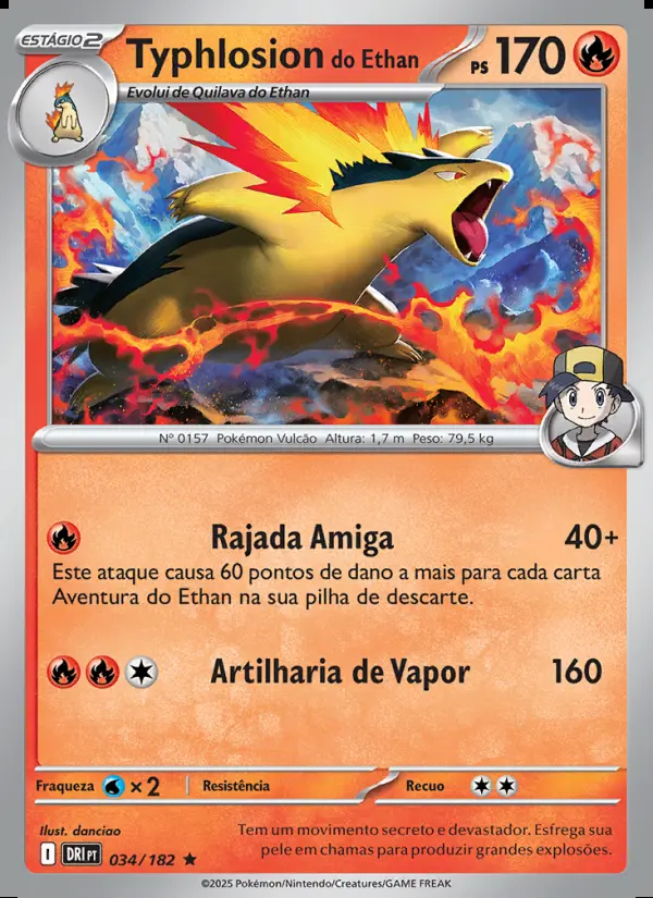 Image of the card Typhlosion do Ethan